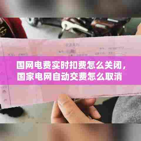 国网电费实时扣费怎么关闭,国家电网自动交费怎么取消