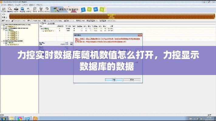 力控实时数据库随机数值怎么打开,力控显示数据库的数据