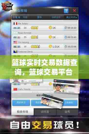 篮球实时交易数据查询,篮球交易平台