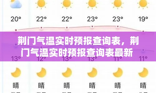 荆门气温实时预报查询表,荆门气温实时预报查询表最新