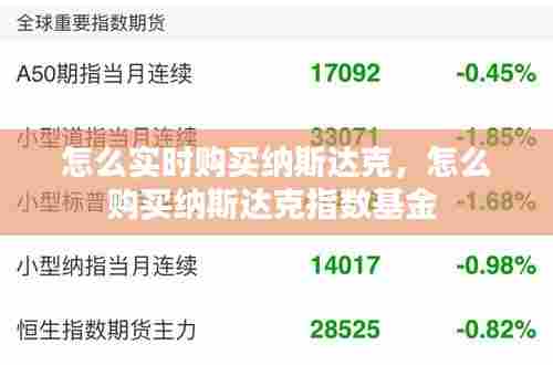 怎么实时购买纳斯达克,怎么购买纳斯达克指数基金