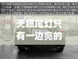 天籁尾灯只有一边亮的灯，天籁尾灯只有一边亮的灯吗 