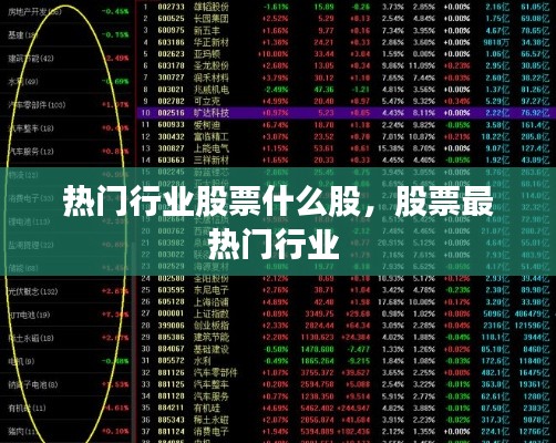 热门行业股票什么股,股票最热门行业