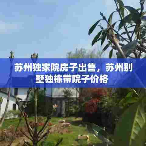 苏州独家院房子出售，苏州别墅独栋带院子价格 