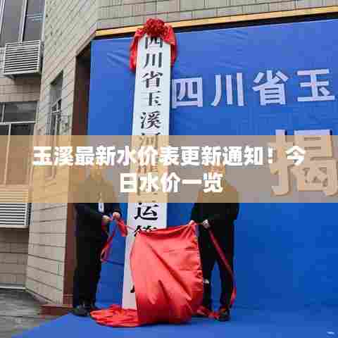 玉溪最新水价表更新通知！今日水价一览