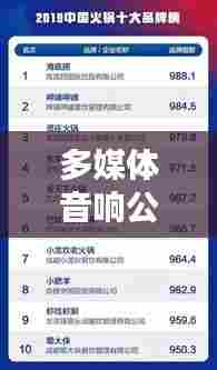 多媒体音响公司排行榜揭晓,业界权威排名,你关注的品牌上榜!