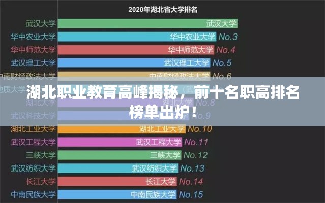 湖北职业教育高峰揭秘，前十名职高排名榜单出炉！