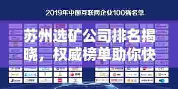 苏州选矿公司排名揭晓,权威榜单助你快速了解行业佼佼者