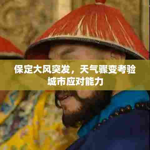 保定大风突发,天气骤变考验城市应对能力