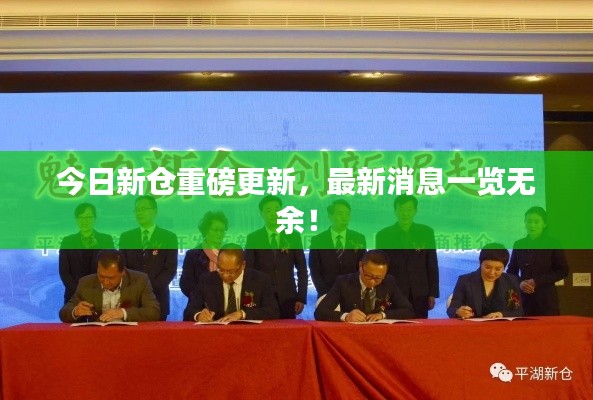 今日新仓重磅更新，最新消息一览无余！